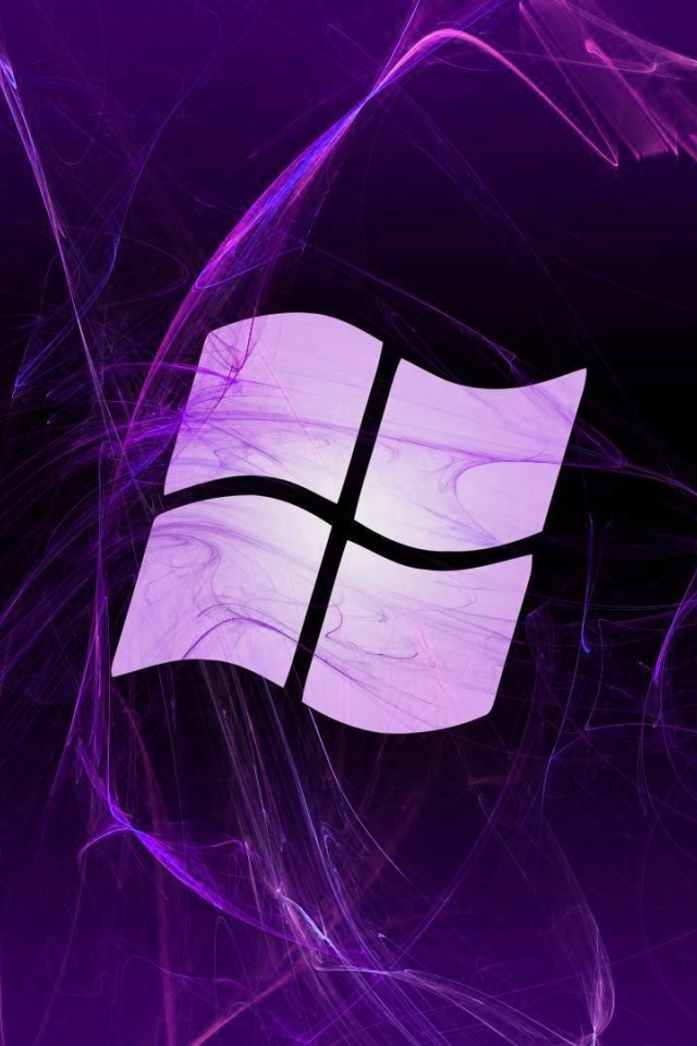 Флаг Windows, фиолетовый фон