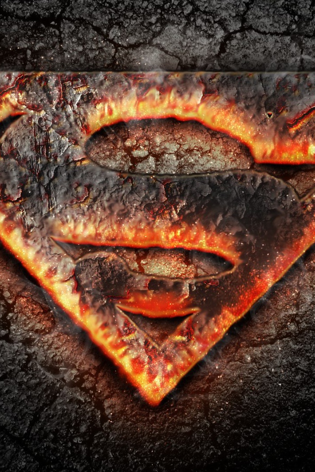 Пылающий символ Супермена