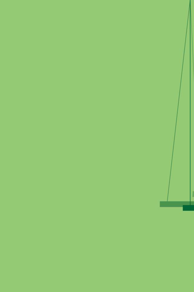 Садовые качели, зеленый фон