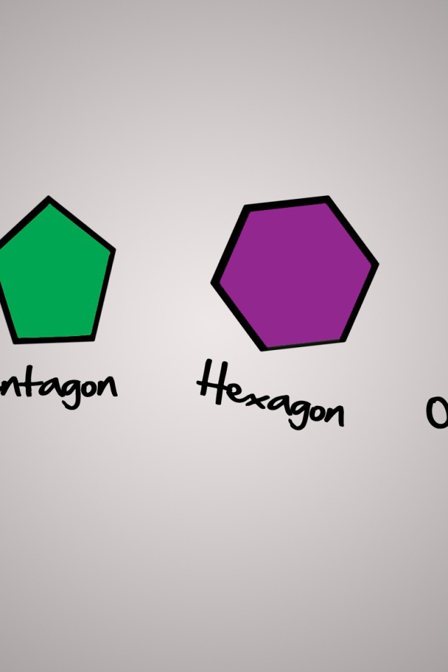 Геометрические фигуры на сером фоне