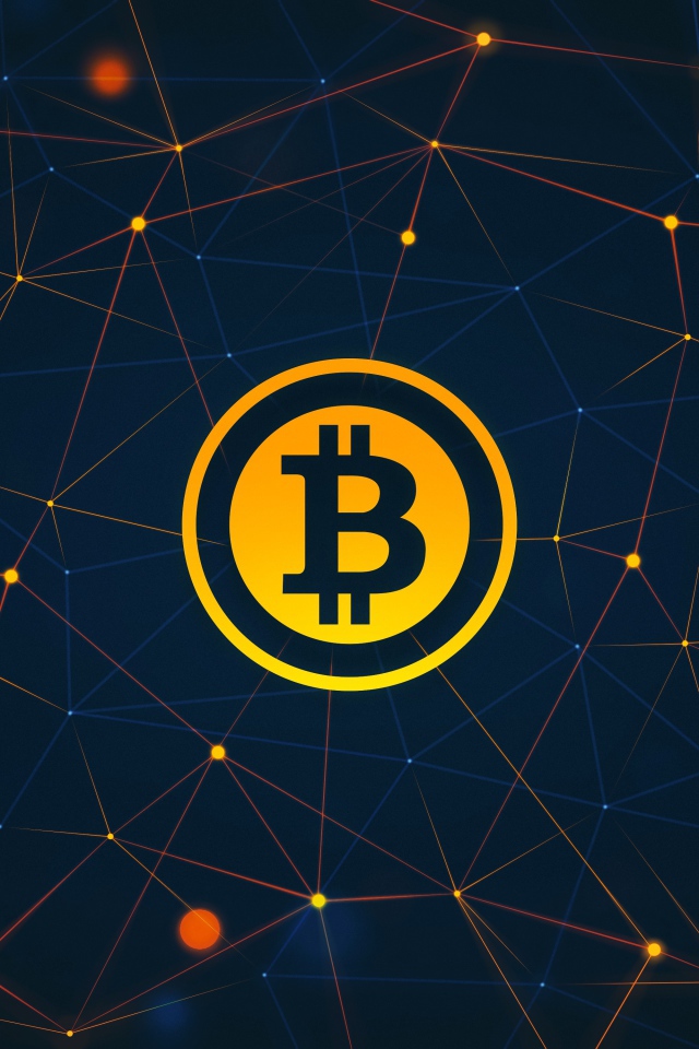 Золотой символ Биткоин