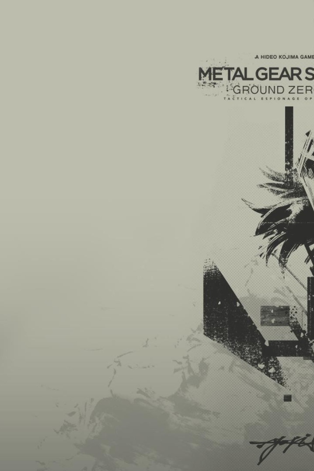 Серый фон, игра Metal Gear Solid
