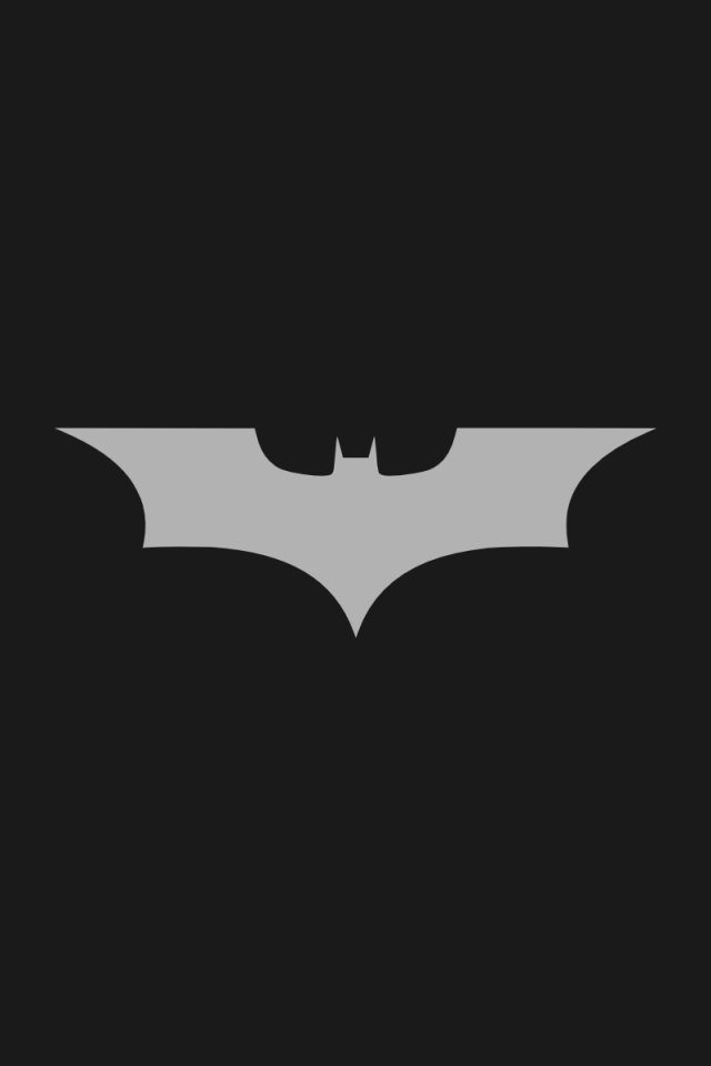 Gray bat on a black background