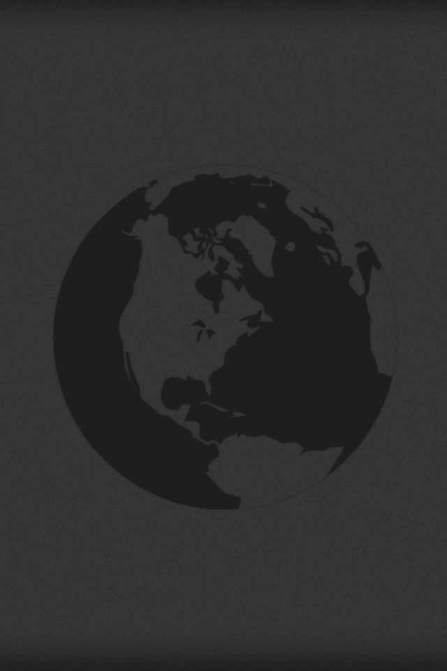 Серый силуэт Земли