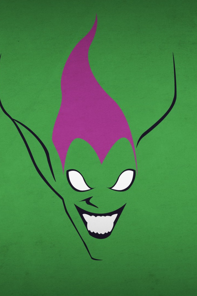 Зеленый Гоблин, зеленый фон