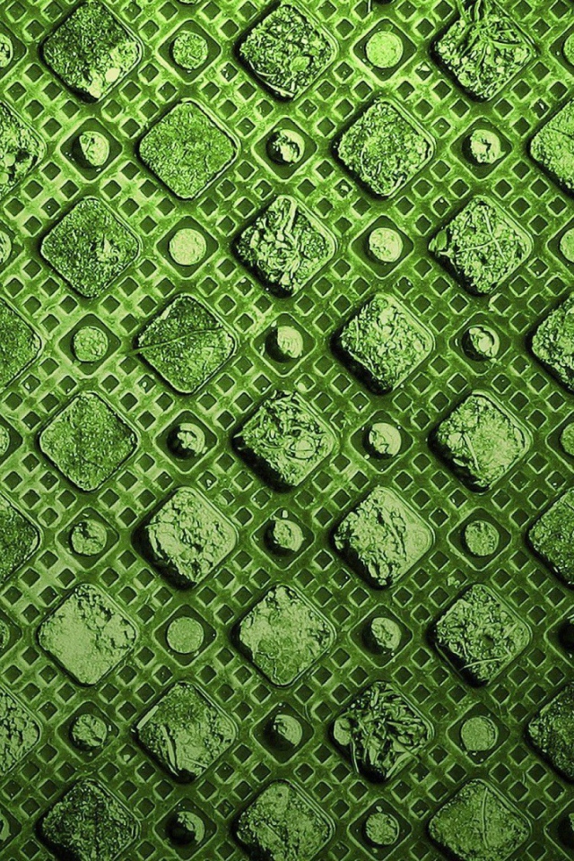 Зеленый орнамент, фон