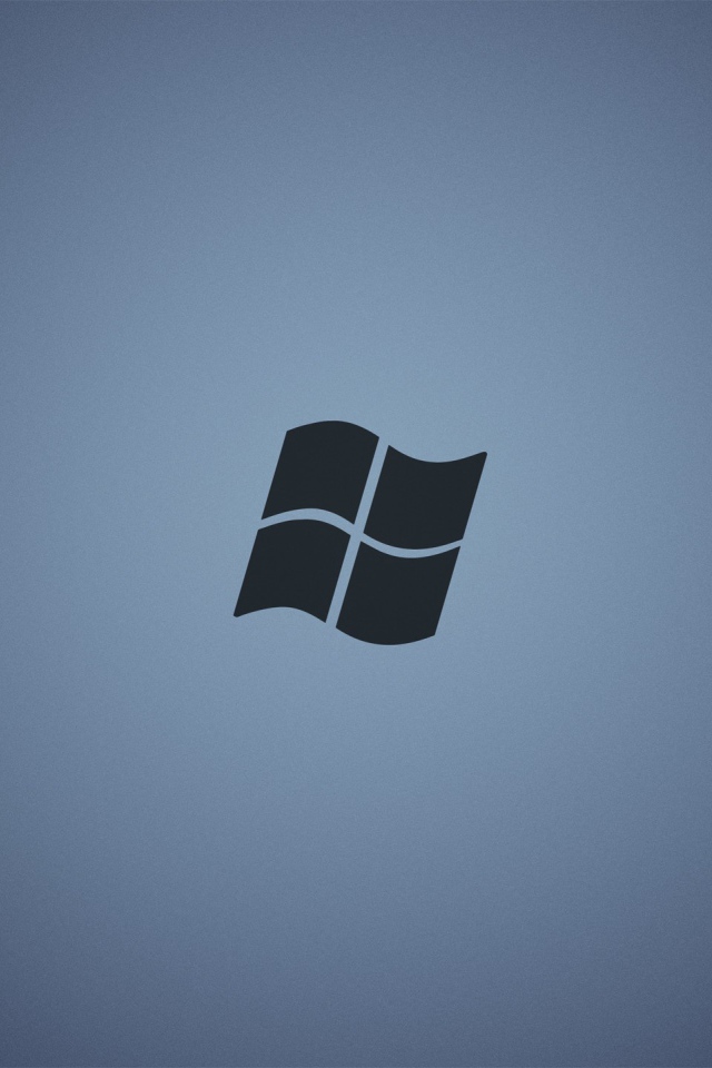 Серый логотип Майкрософт, сине-серый фон