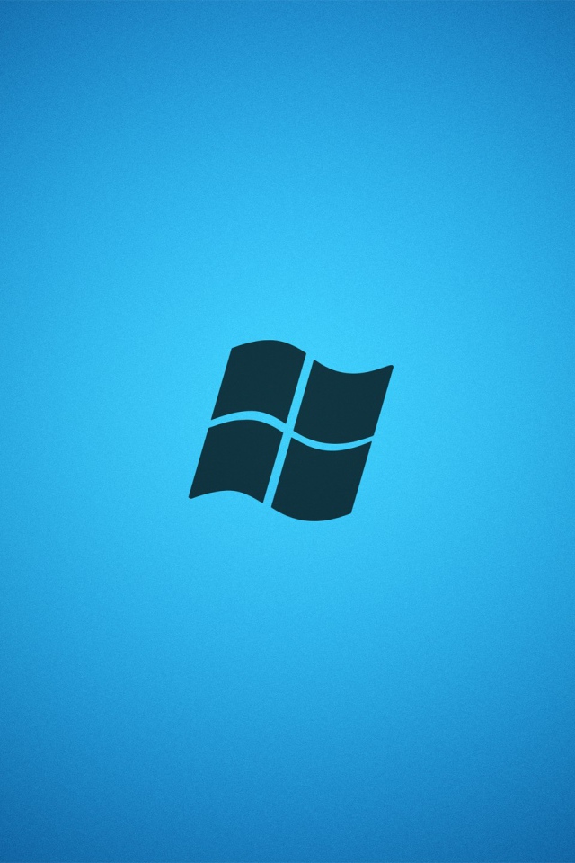 Серый логотип Майкрософт, голубой фон