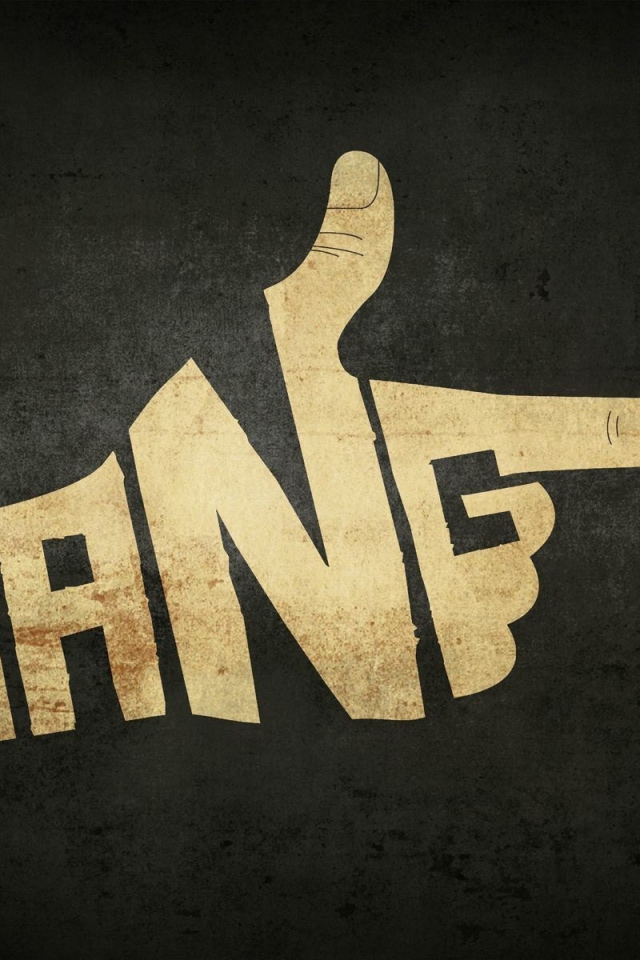 Рука пистолет, черный фон