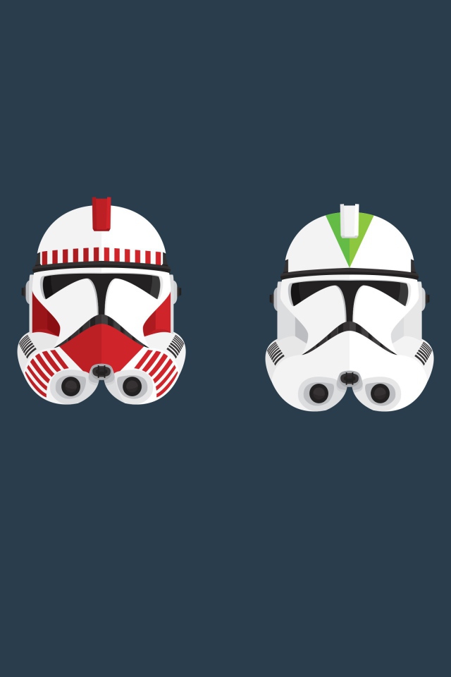 Шлемы командиров клонов из Звездных войн