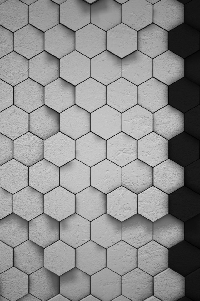 Пчелиные соты, серый фон