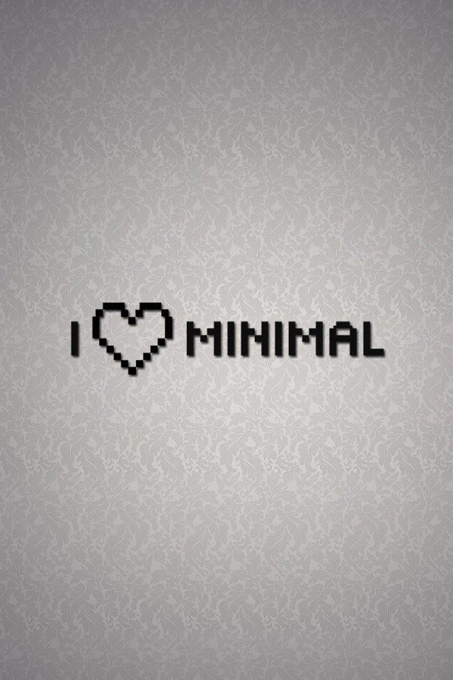 Мне нравится минимализм, серый фон