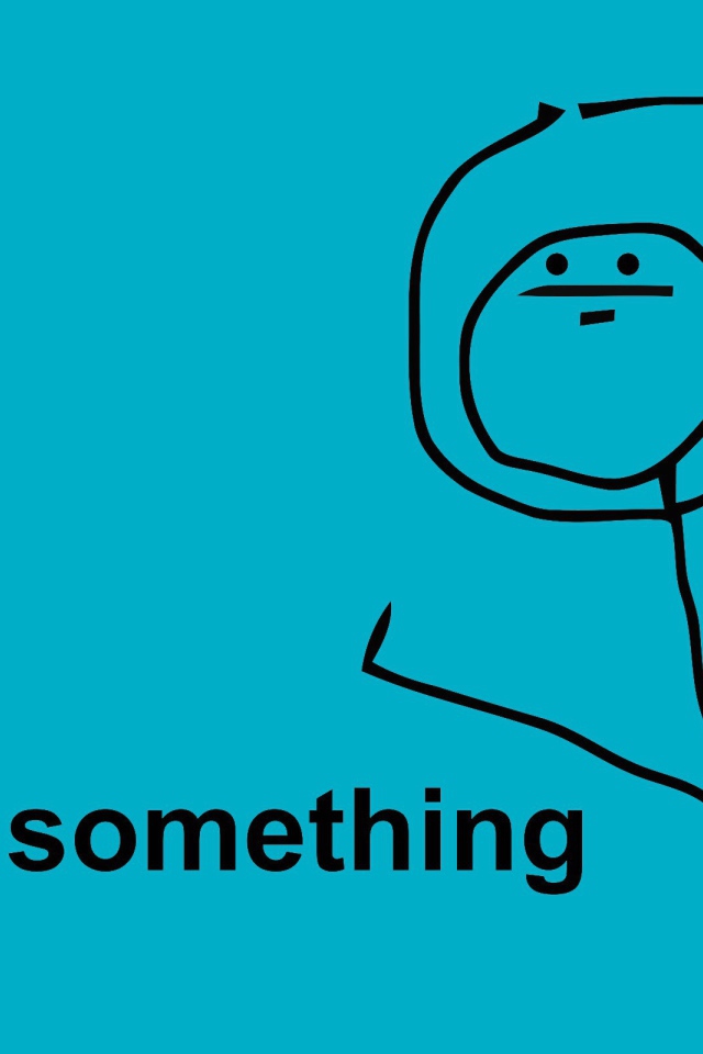 Это что-то, голубой фон