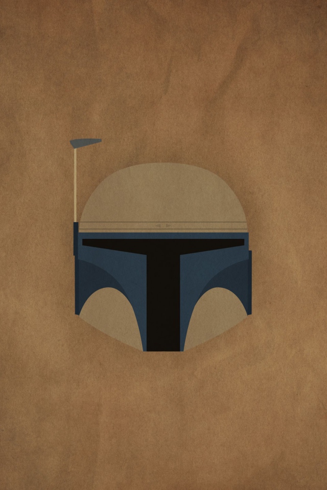 Джанго Фет Звездные войны, коричневый фон