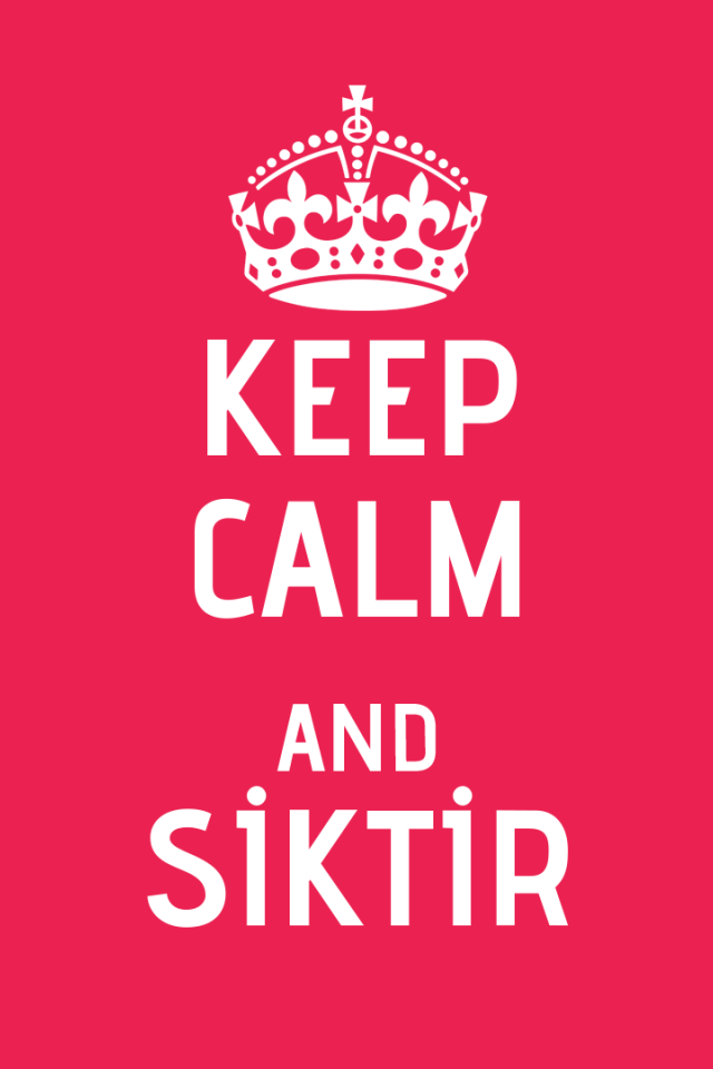 Сохраняйте спокойствие и идите прочь, розовый фон