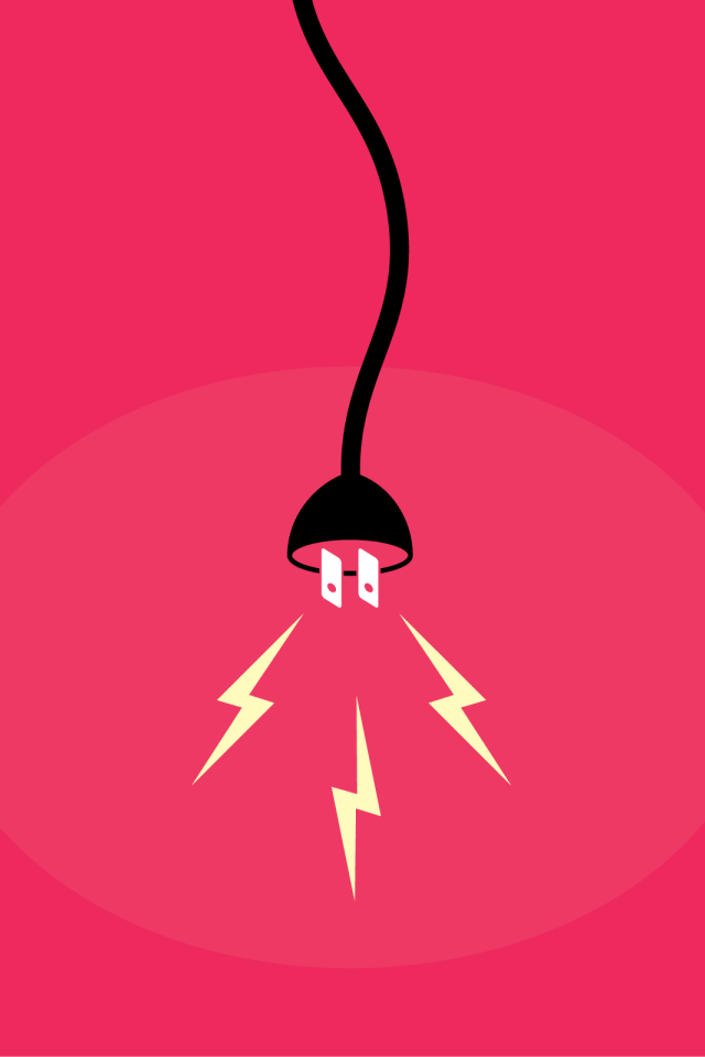 Лампа, розовый фон