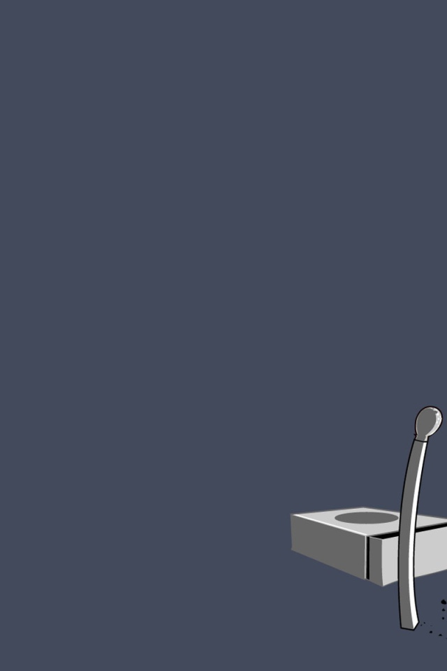 Спички потеряли друга, серый фон