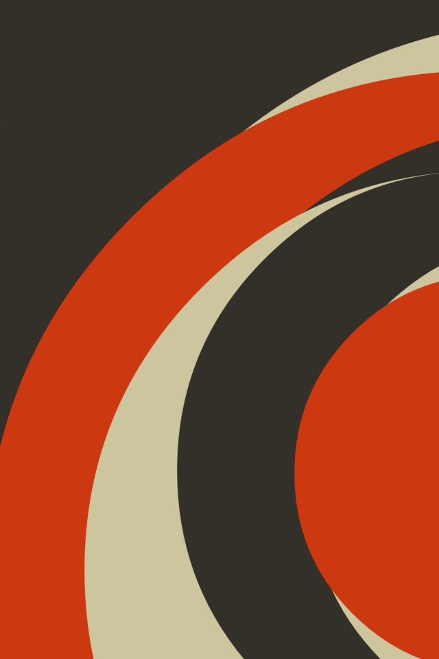 Смешение серых и оранжевых кругов