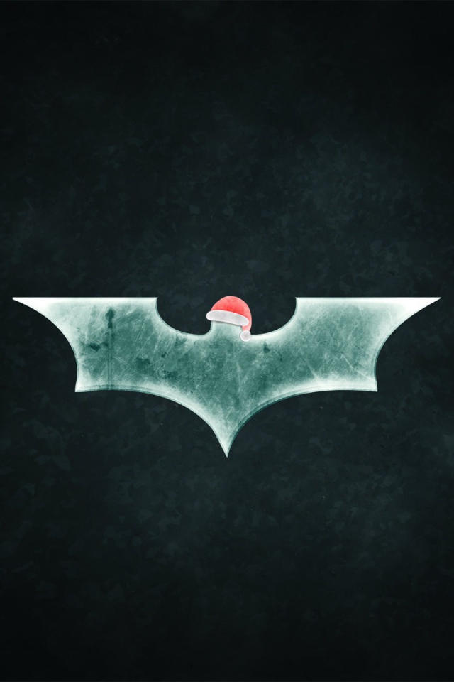 New year bat on a black background