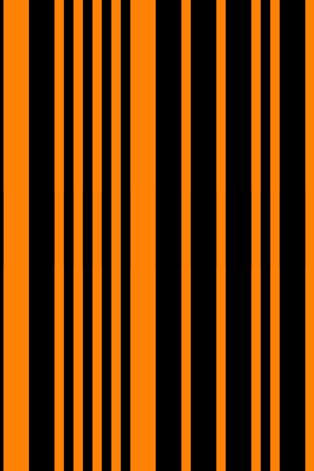 Оранжевый штрихкод на черном фоне