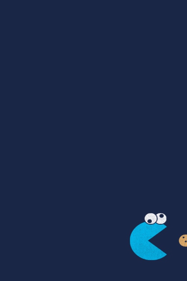 Пакман ест печенье