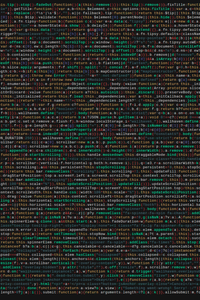 Код программы, фон