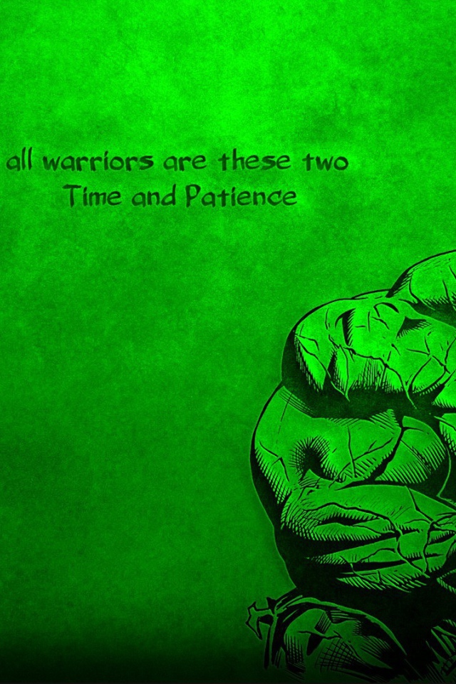 Цитата Халка, зеленый фон