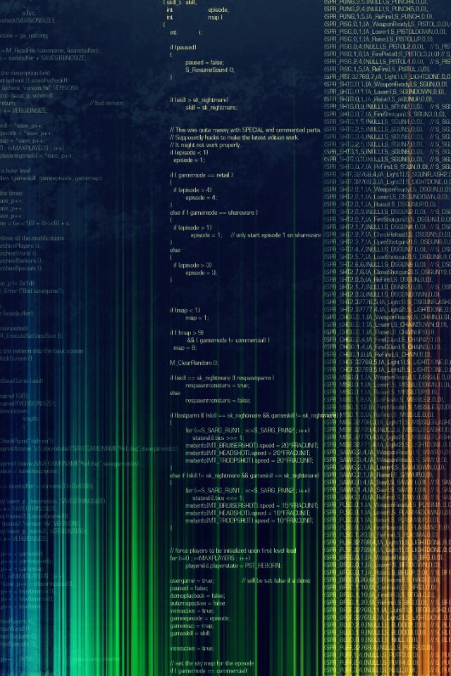 Радужный код программы