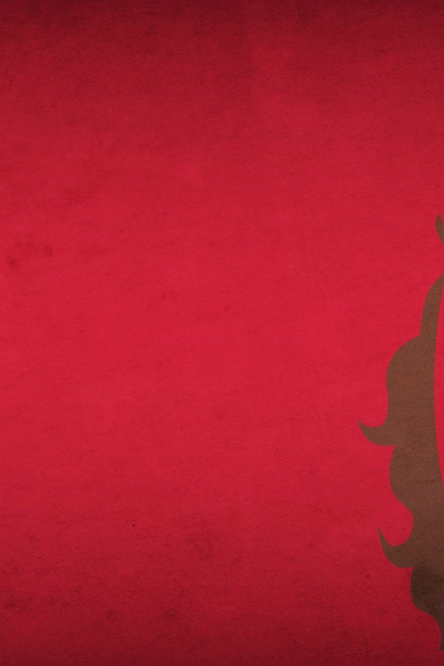 Алая ведьма, красный фон