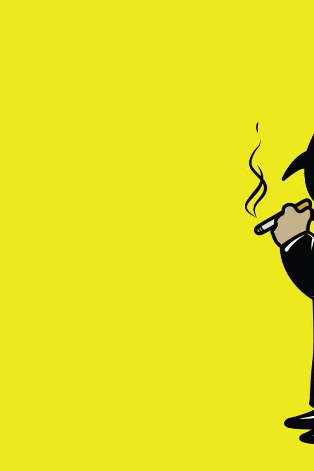 Силуэт на желтом фоне, игра Fallout 4