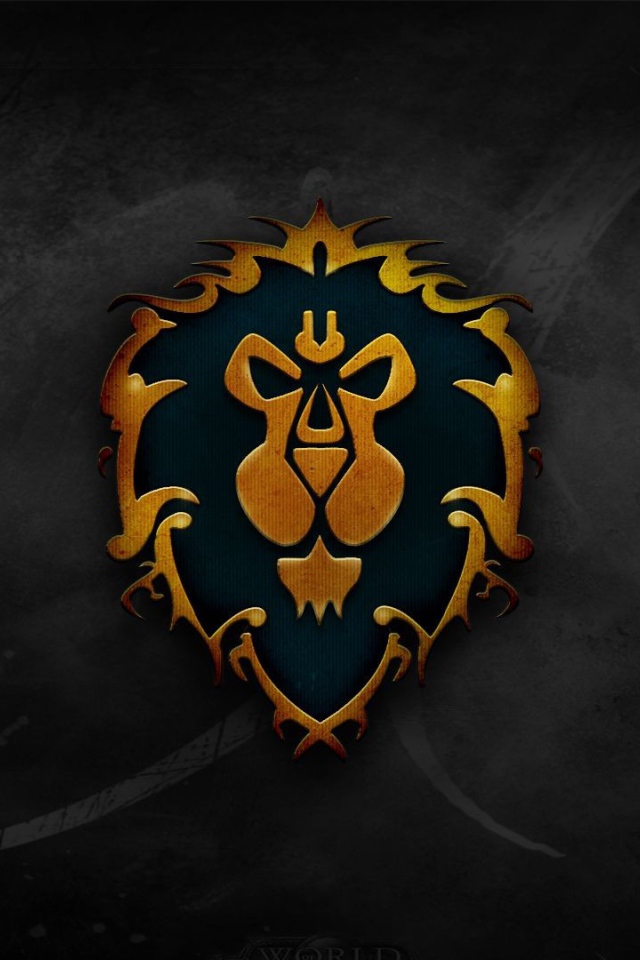 Символ клана World of Warcraft, черный фон