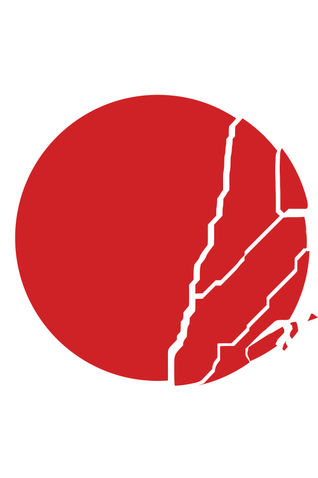 Разбитый круг на флаге Японии