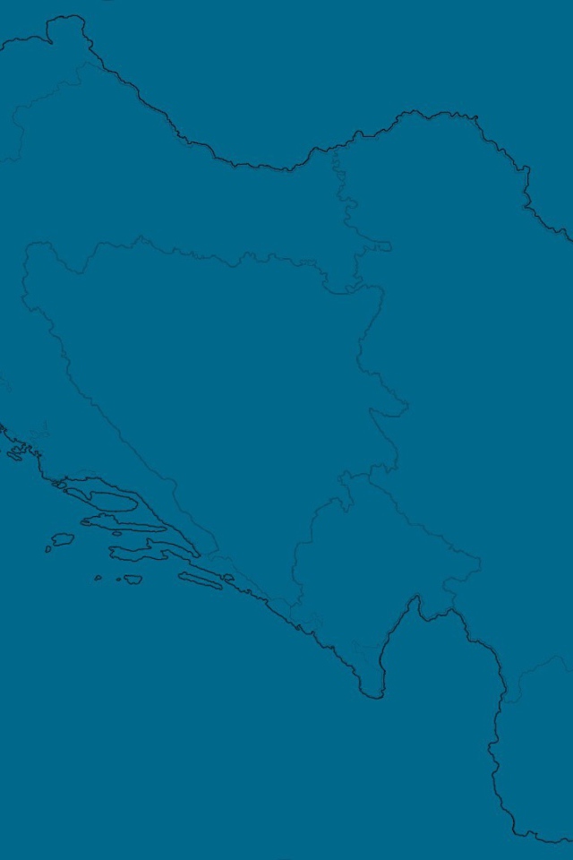 Контуры Югославии, голубой фон