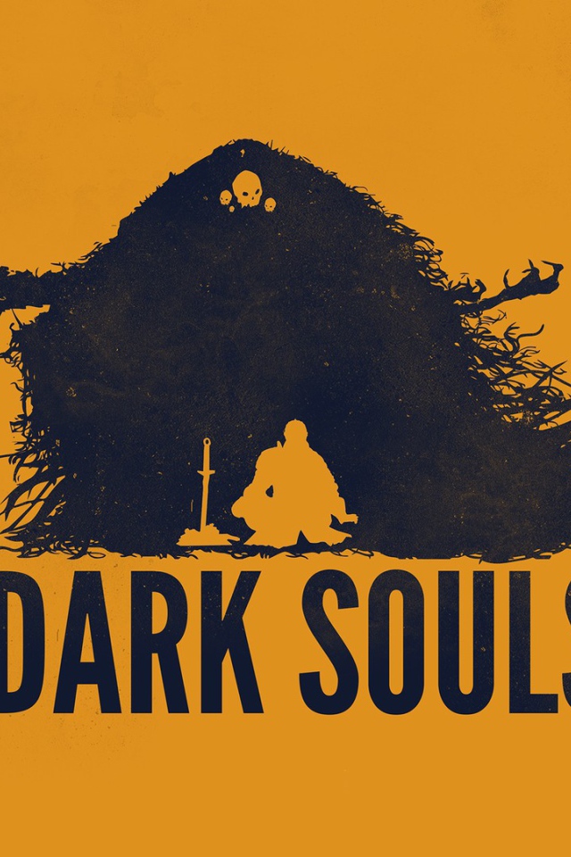Игра Dark Souls, оранжевый фон
