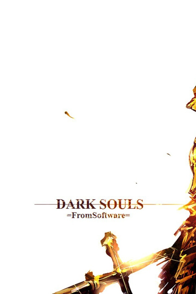 Игра Dark Souls, белый фон