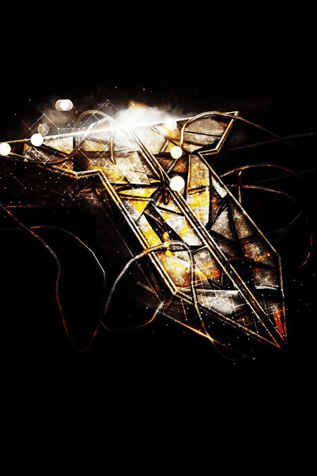 Буква Т на черном фоне, технические трюки