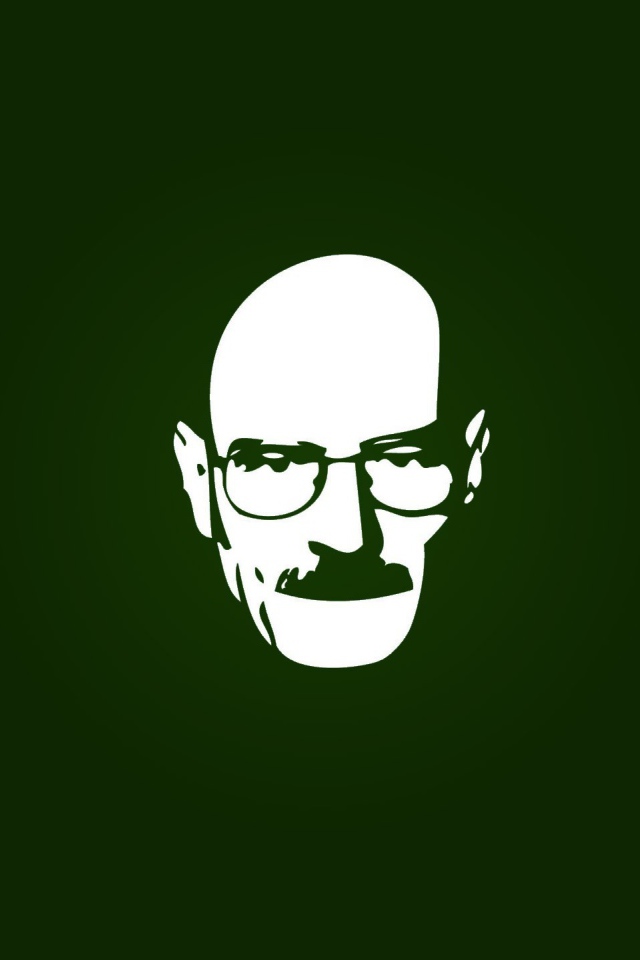 Мужчина в очках, зеленый фон