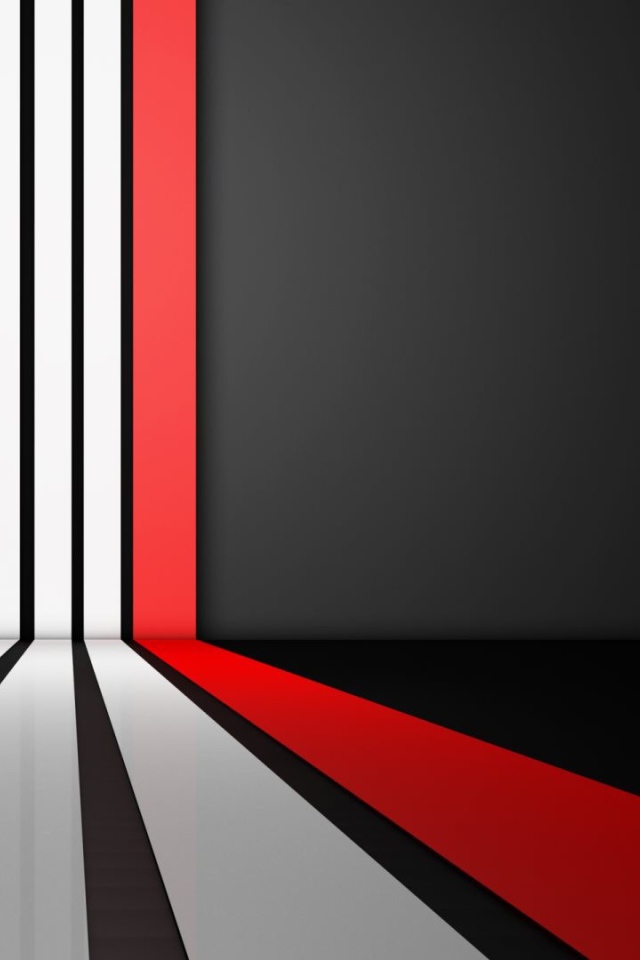 Перспектива из белых и красной линий