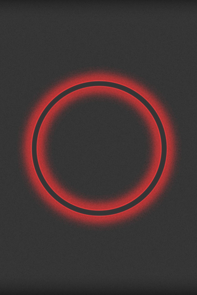 Красный круг на сером фоне