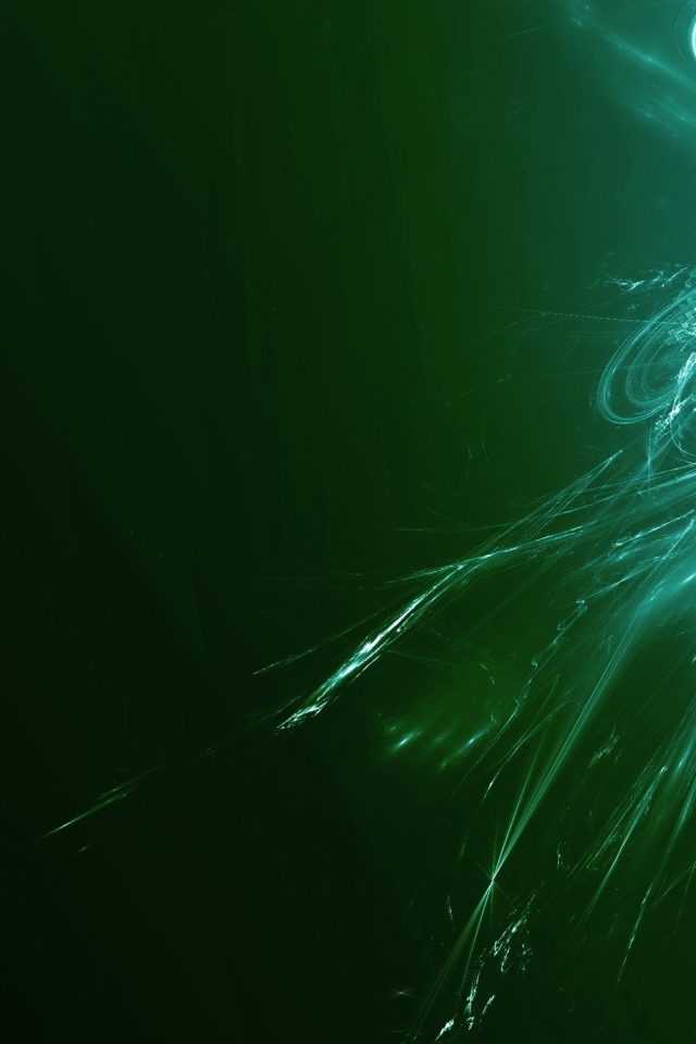 Вихрь энергии на зеленом фоне