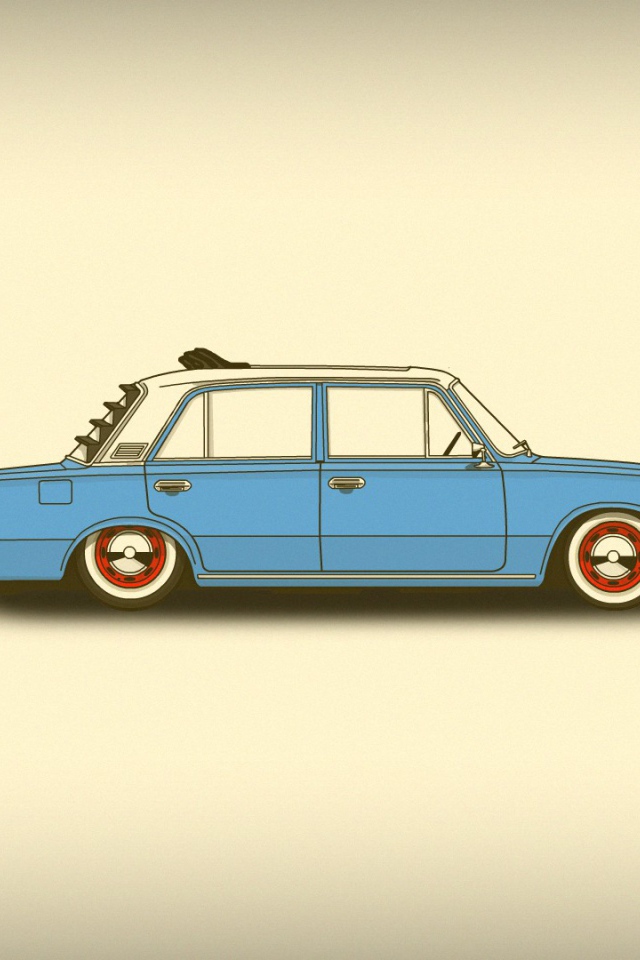 Заниженный ВАЗ, фон