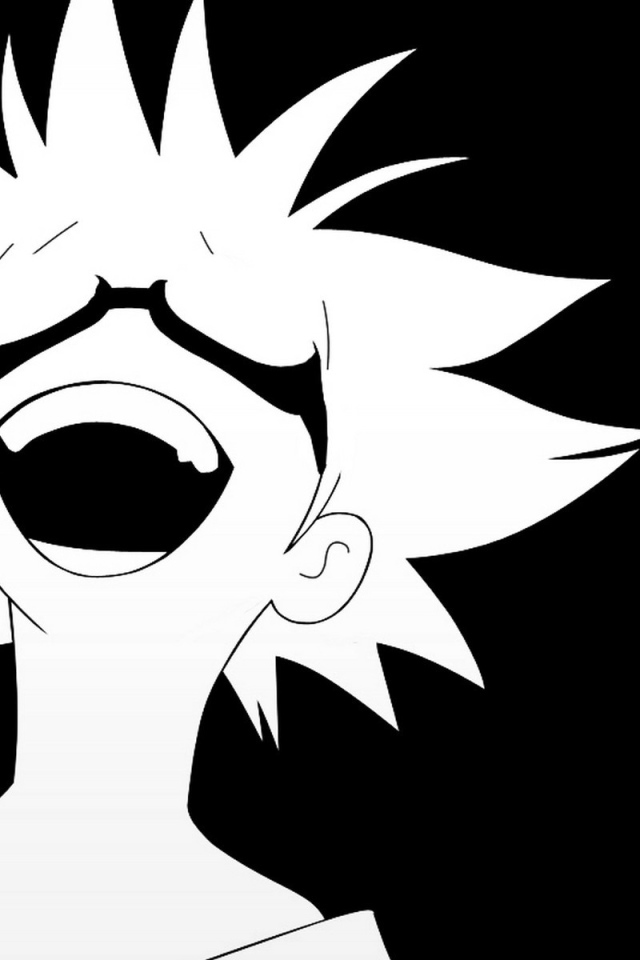 Белое лицо на черном фоне, аниме Ковбой Бибоп