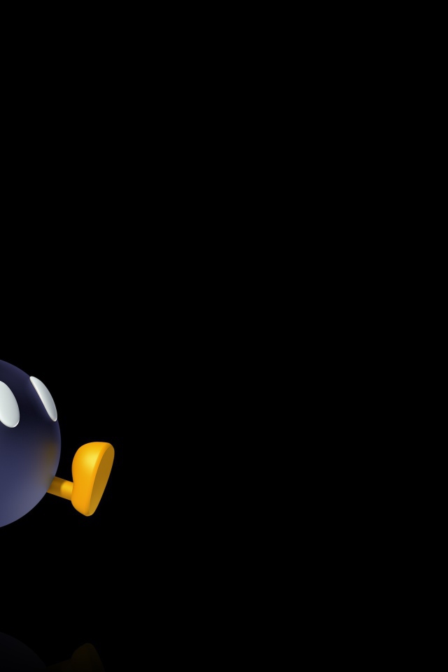 Заводная бомба на черном фоне