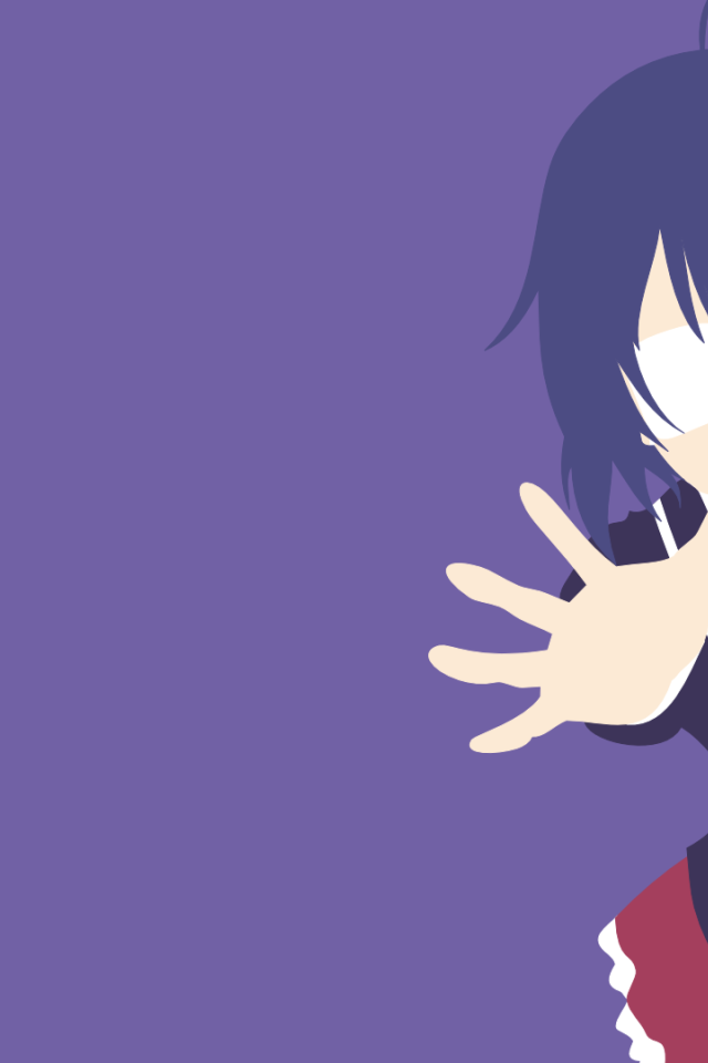 Мир аниме, сиреневый фон