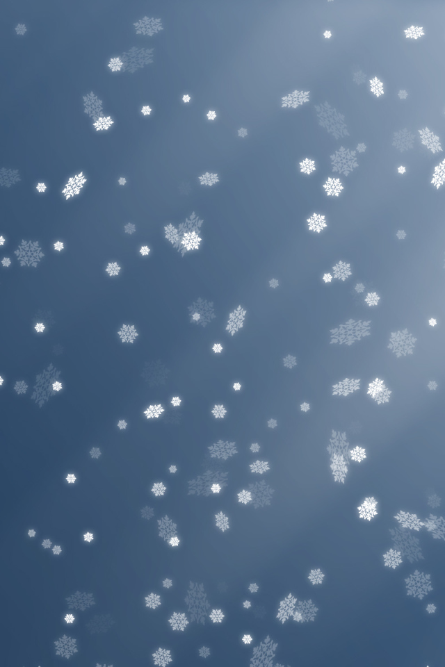 Снежинки на сером фоне