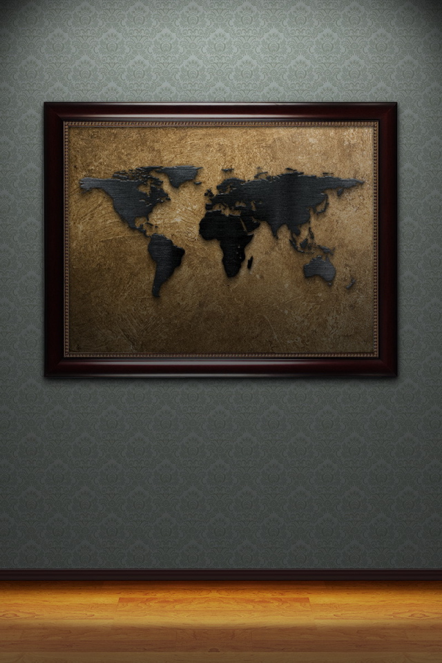 Карта мира на стене