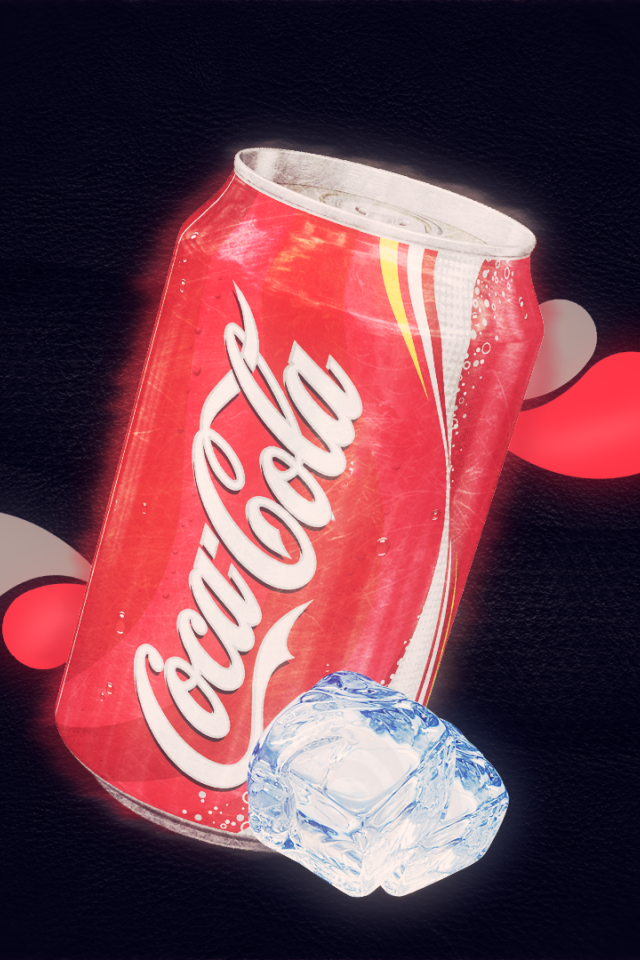 Банка холодной Кока-Колы