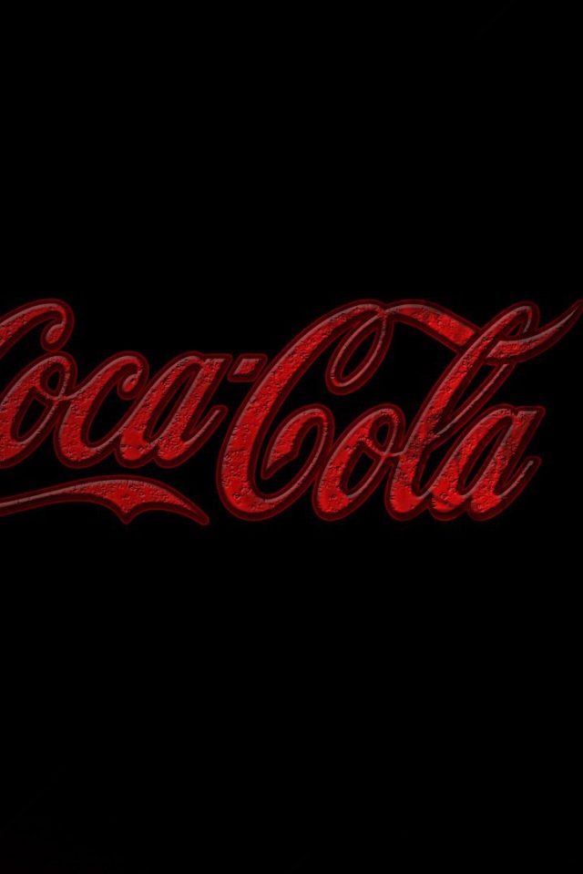 Напиток Кока-Кола, черный фон