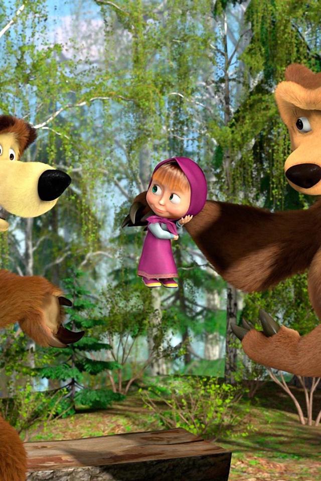 Медведица недовольна Машей, мультфильм Маша и медведь