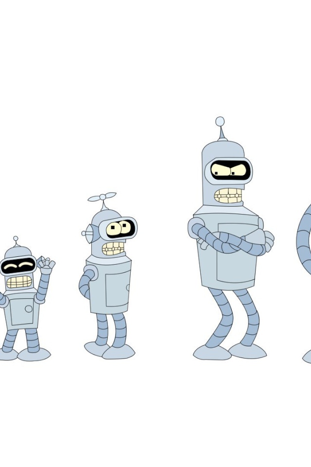 Бендер из Футурамы взрослеет